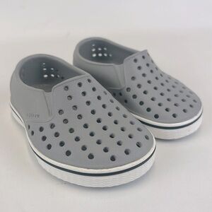 NATIVE Shoes Miles Slip On Sneakers Gray Kids Toddler Size C4